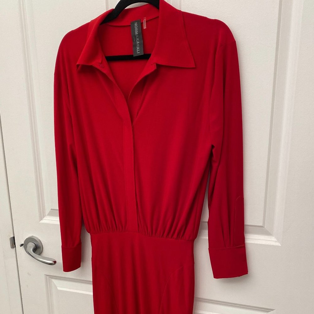Norma Kamali Fishtail Dress XS